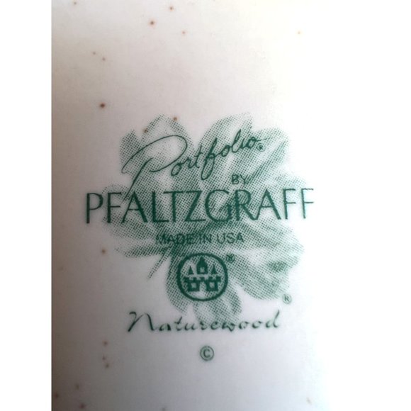 2 items: Vtg PFLATZGRAFF "Naturewood" Stoneware Gravy Boat and Creamer Retired - Picture 7 of 13